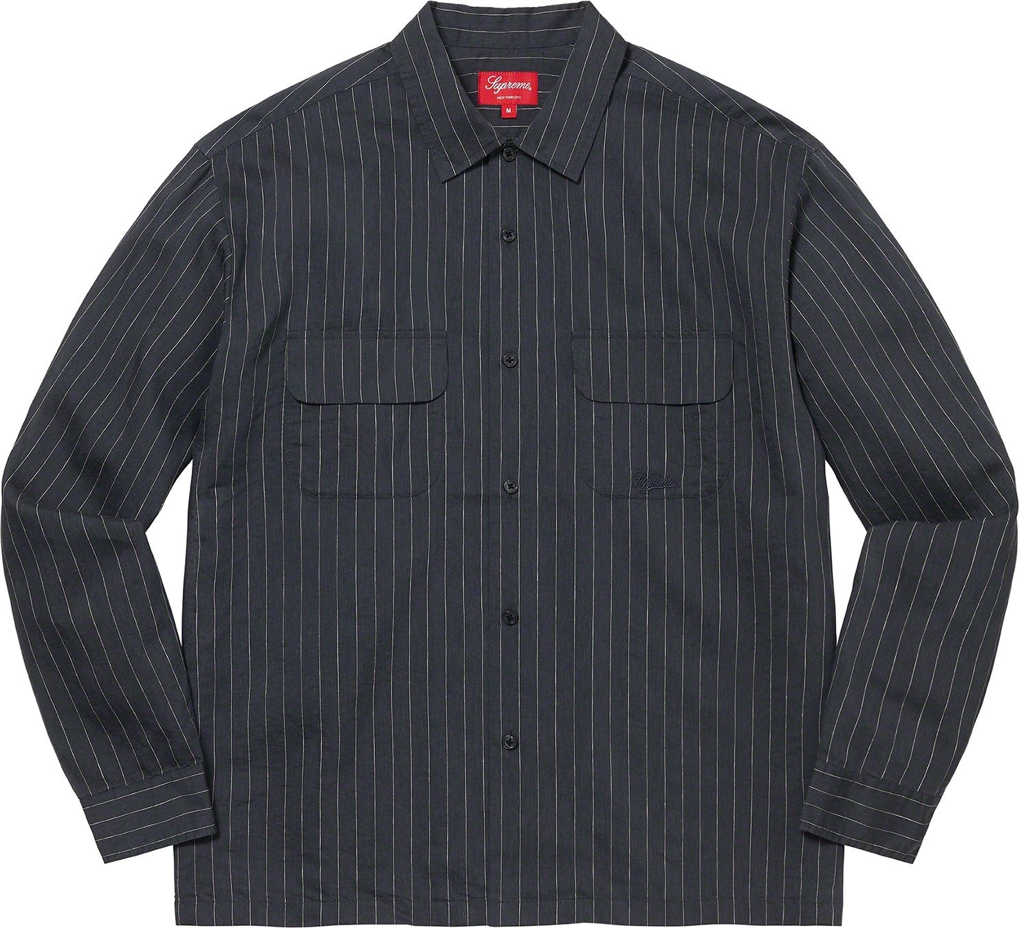 Pinstripe Linen Shirt view 7